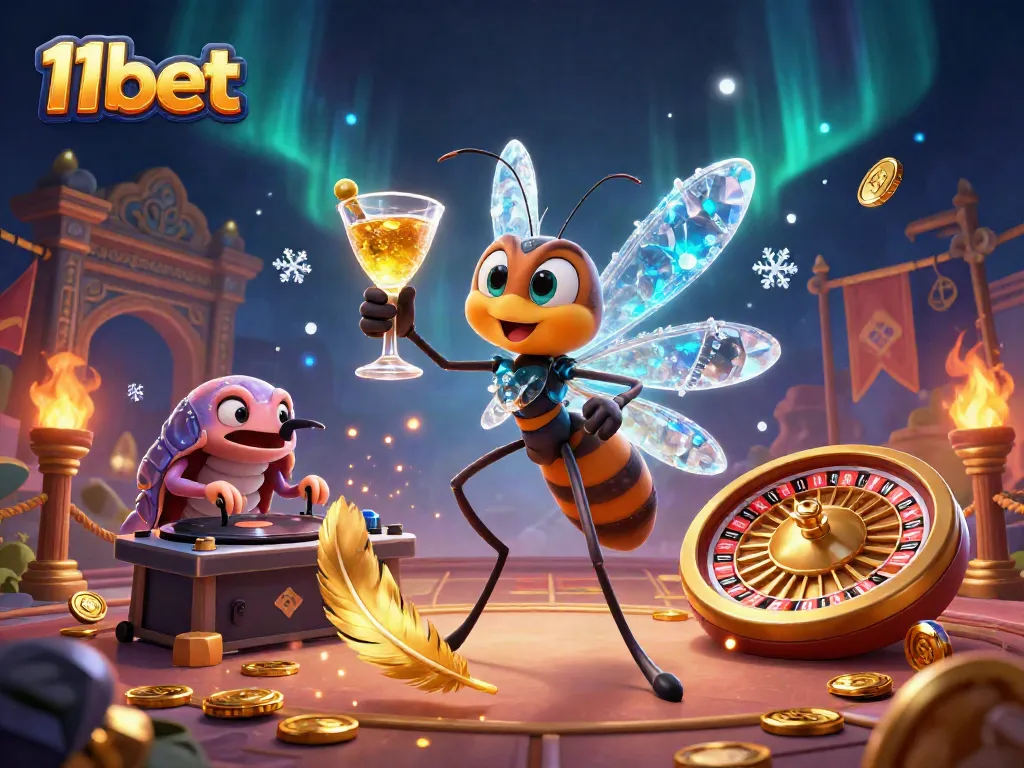 Feel the thrill of 11bet casino adventures with vibrant characters and dynamic casino elements.