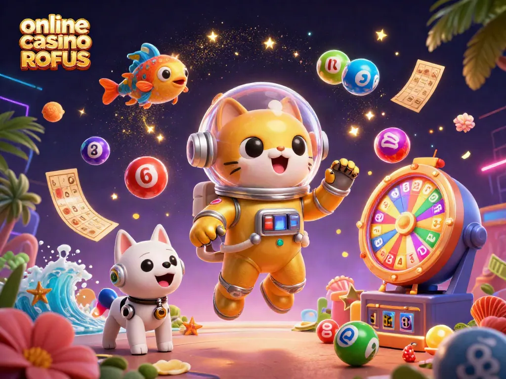 Join the excitement at online casino uden ROFUS, where vibrant gaming elements come alive!